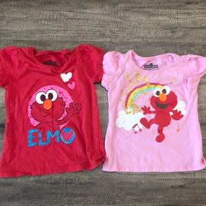 Girls Elmo t shirts.